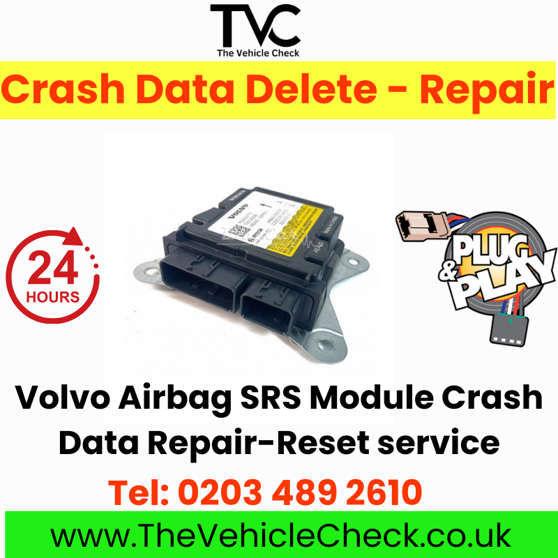VOLVO P32246116 SRS Airbag ECU Crash Data Reset SERVICE - Same Day