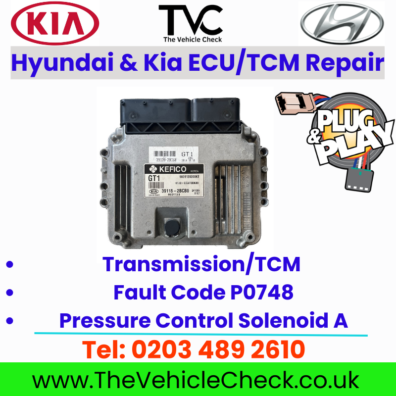 Kia & Hyundai i10 i20 i30 KEFICO ECU TCM - P0748 Fault Code - Repair Service