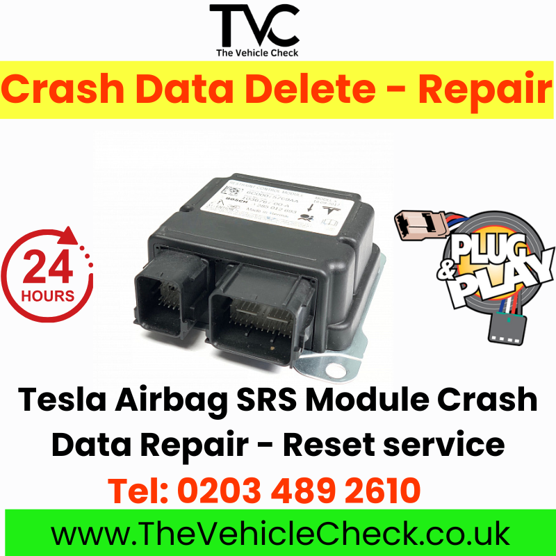 TESLA X 1036767 00 A - SRS ECU Crash Data Reset Service – Airbag Module
