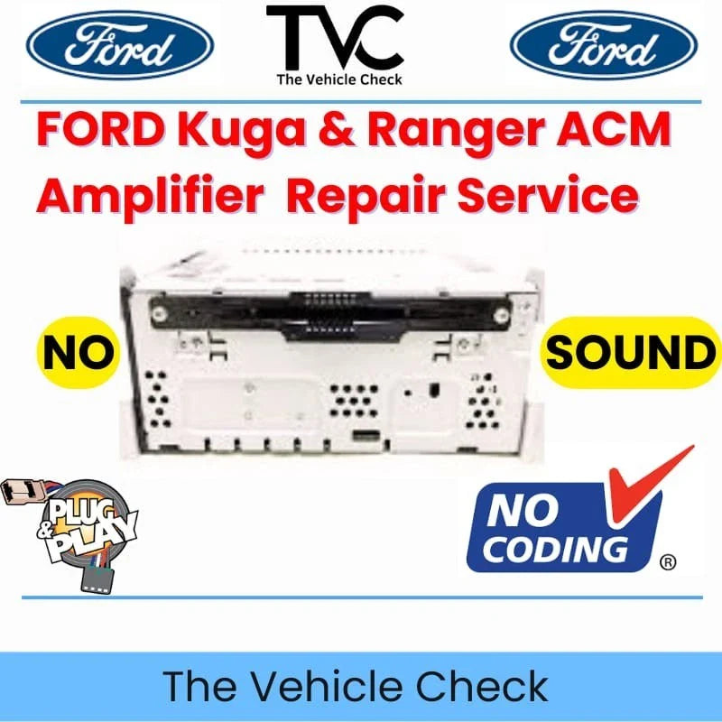 Ford audio amplifier fault repair service UK — no sound from speakers fix