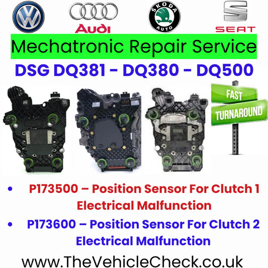 DSG mechatronic unit repair and cloning service — VW Audi SEAT Skoda gearbox fault specialist plug and play UK