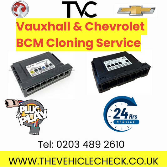 Vauxhall & Chevrolet BCM Cloning Service | Plug & Play | Body Control Module