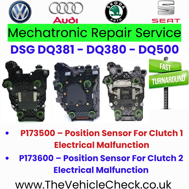 ✅ DQ381 - DQ380 - Mechatronic - TCU/TCM - Repair Service ✅
