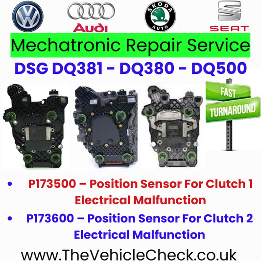 ✅ DQ381 - DQ380 - Mechatronic - TCU/TCM - Repair Service ✅