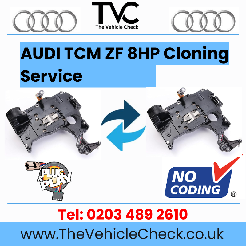 🚘 AUDI TCM - ZF 8HP 🔁 CLONING SERVICE 🔁 PLUG & PLAY ▶️ NO CODING ✅