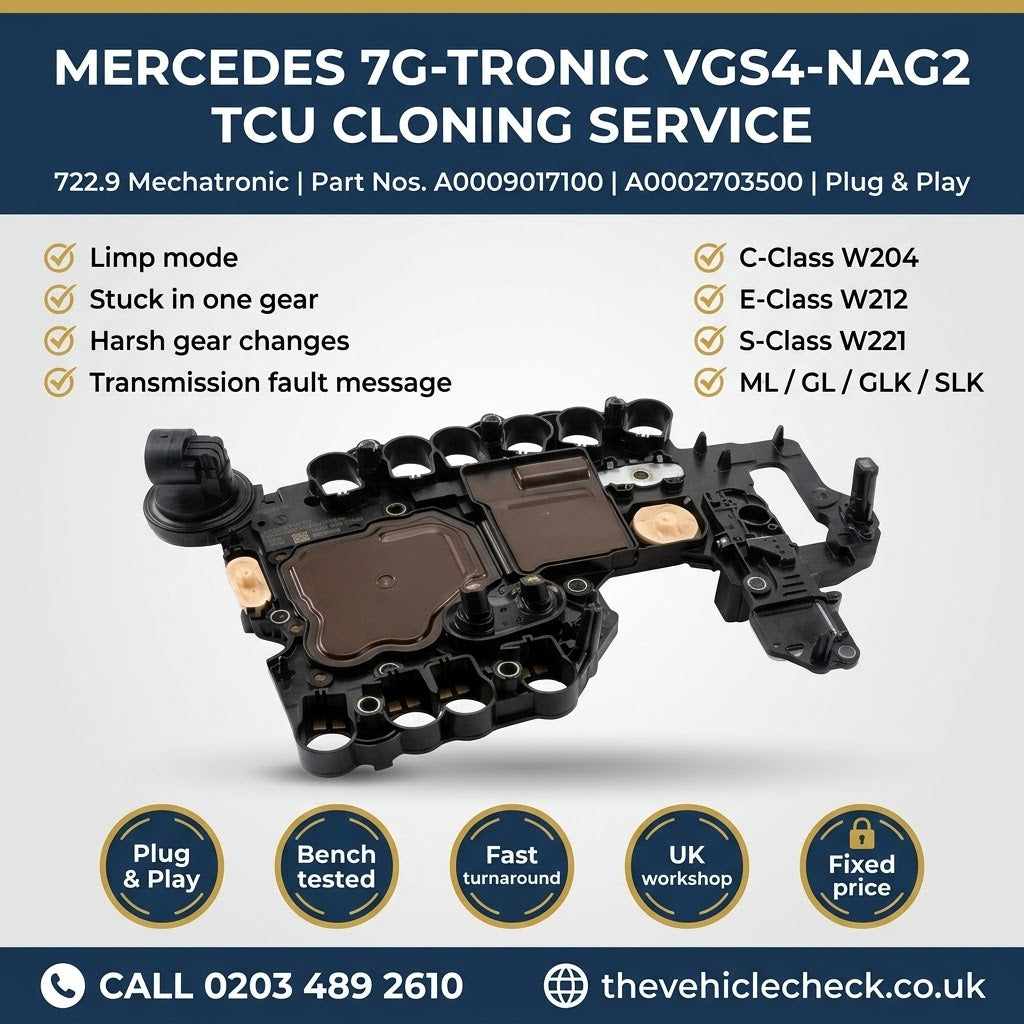 Mercedes SLK R172 7G-Tronic VGS4-NAG2 TCU cloning service