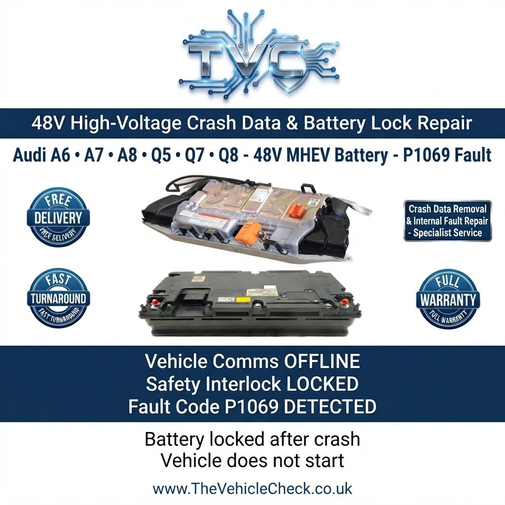 Audi A8 4N 48V battery BMS crash data repair and reset service