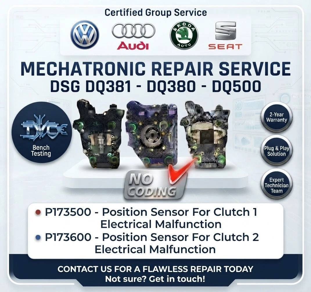 Cupra Ateca DQ381 DSG mechatronic repair service by The Vehicle Check